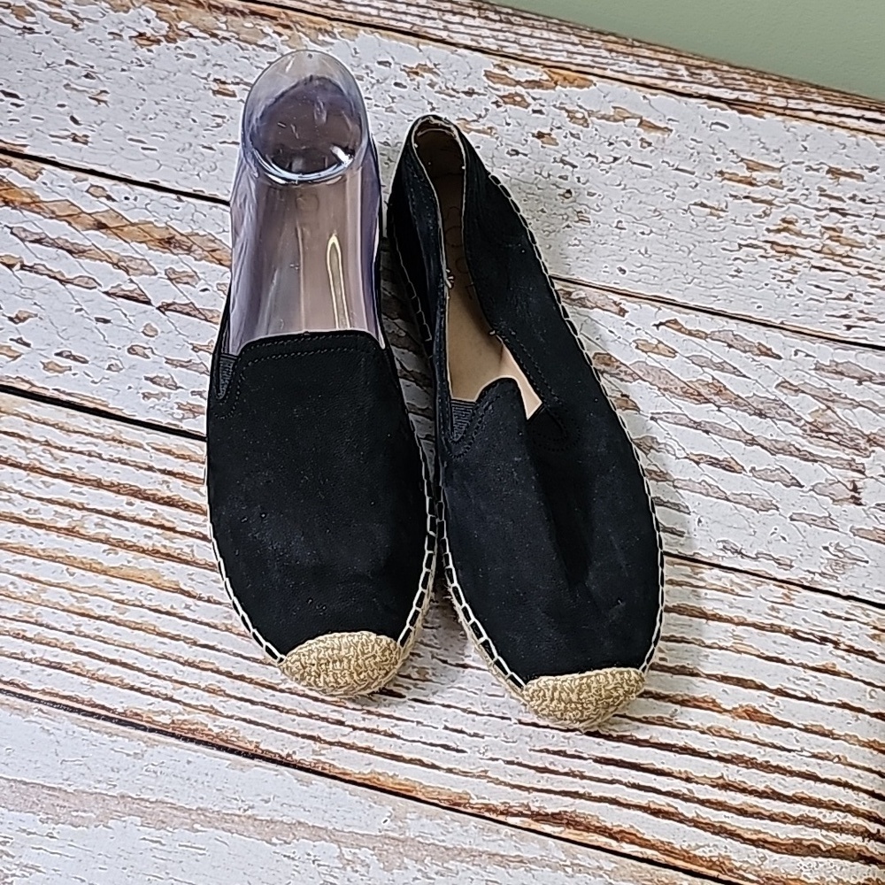 Black Espadrille Slip-On Shoes - Picture 2 of 5